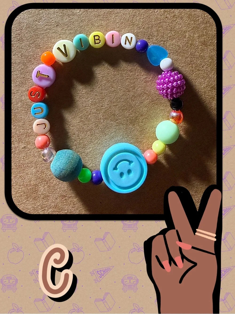 JUST VIBIN’ Beaded Stretch Bracelets for Tween, Teens and Young Adults